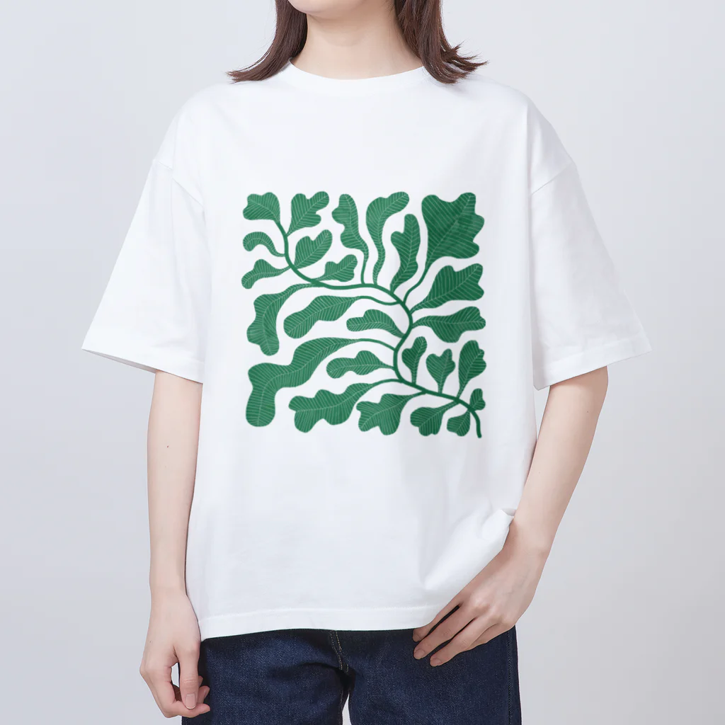 alpacanokyodaiのLeaf2  Oversized T-Shirt