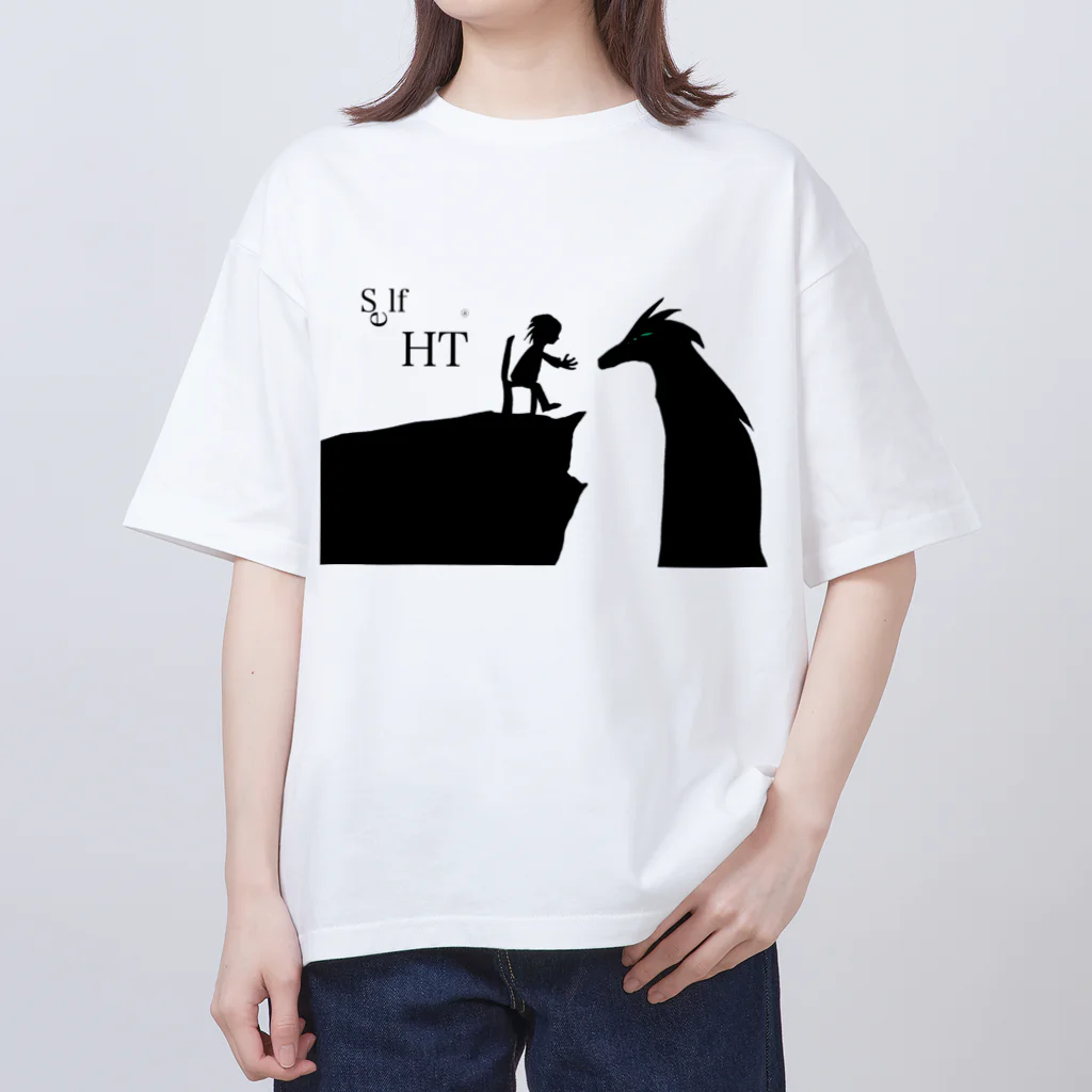 ᅠᅠᅠᅠᅠᅠᅠselfHTのドラゴンとお前 オーバーサイズTシャツ