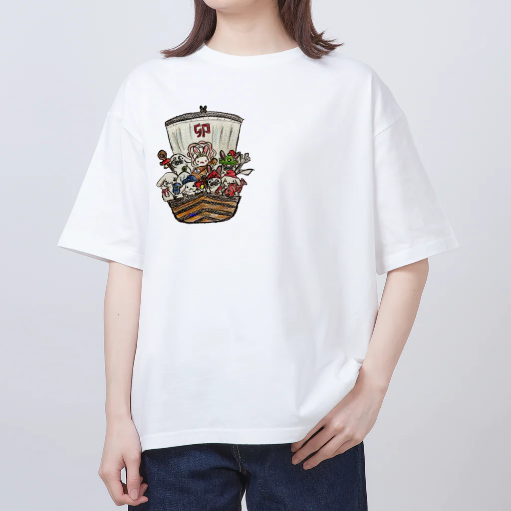 なないろ卯さぎの七福卯神 Oversized T-Shirt