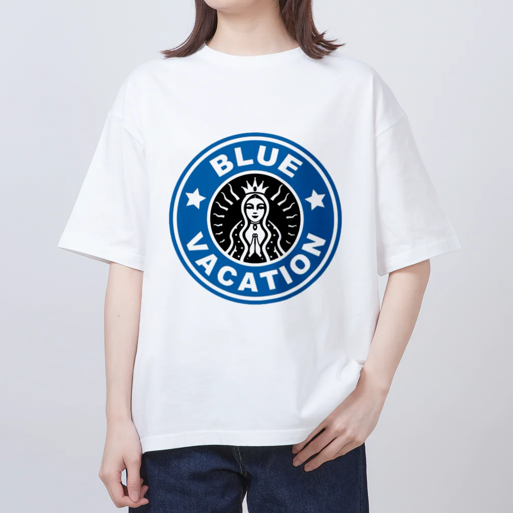 BLUE  VACATION  ISHINOMAKIのBLUE VACATION ロゴ Oversized T-Shirt