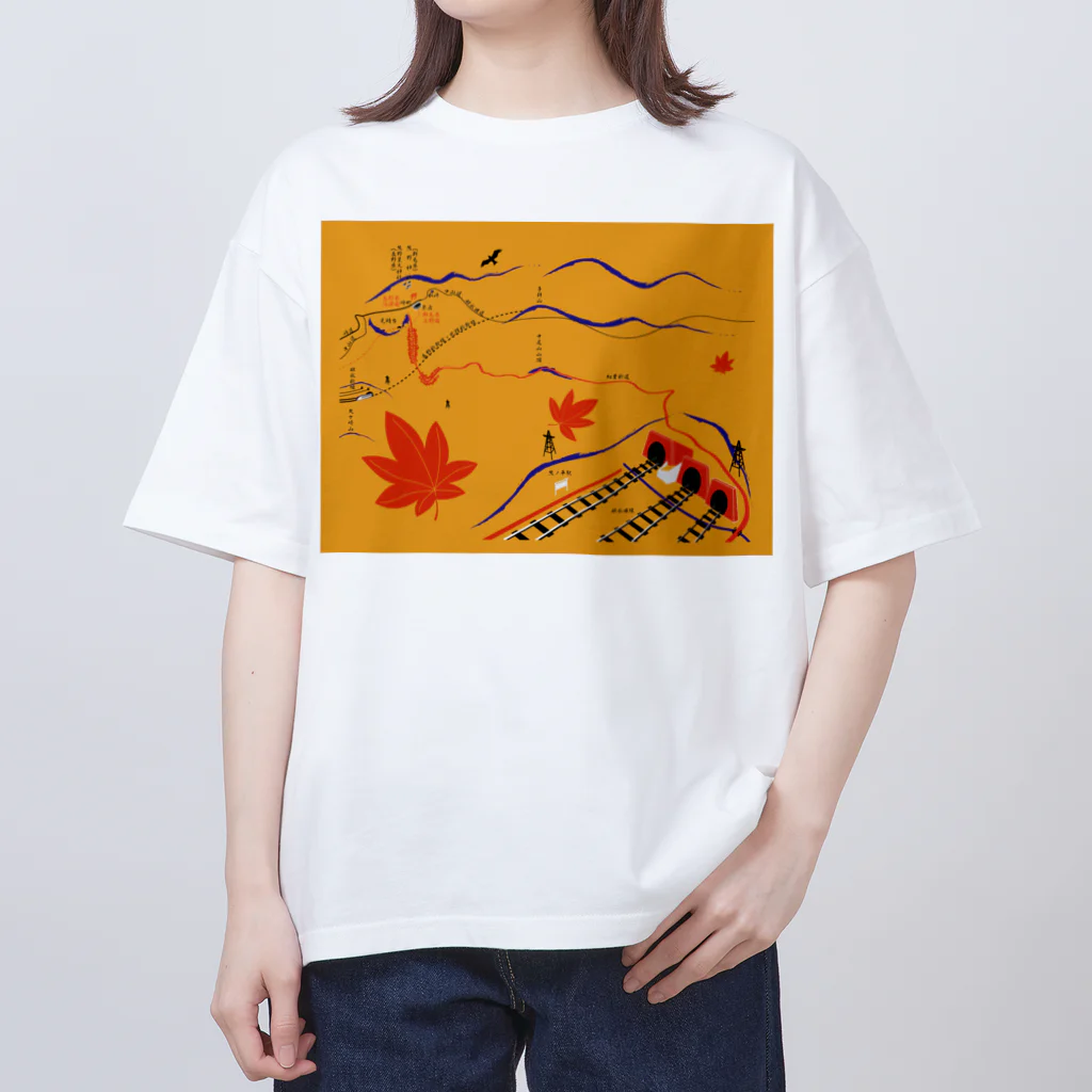 新商品PTオリジナルショップの碓氷峠の紅葉 オーバーサイズTシャツ