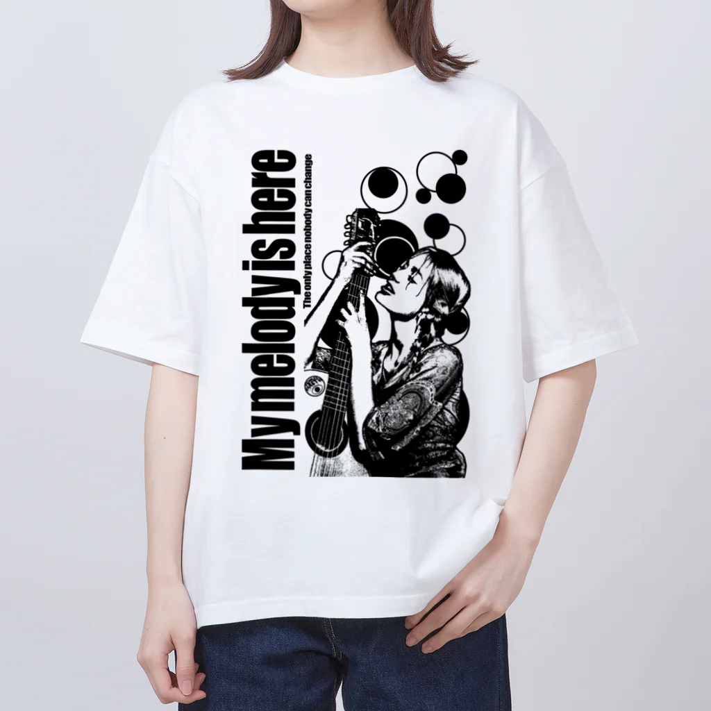 限界破裂 ExplosionLimitのメロディー（白地用 オーバーサイズTシャツ