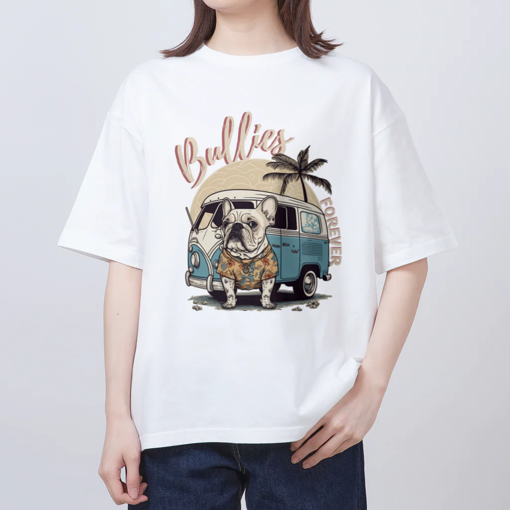 SamezineのFrench Bulldog オーバーサイズTシャツ