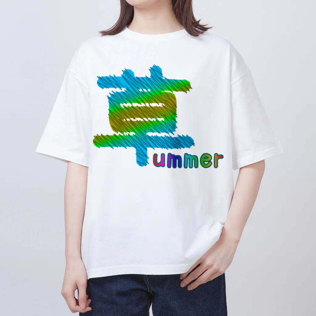 さっぱっぱの草ummerロンググラス オーバーサイズTシャツ