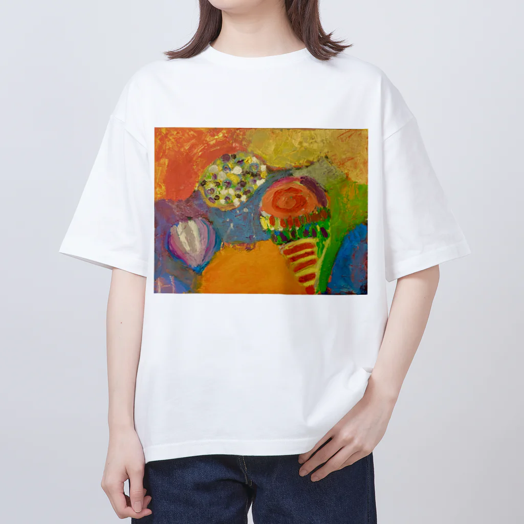 ムスメアートのOil art 2 オーバーサイズTシャツ