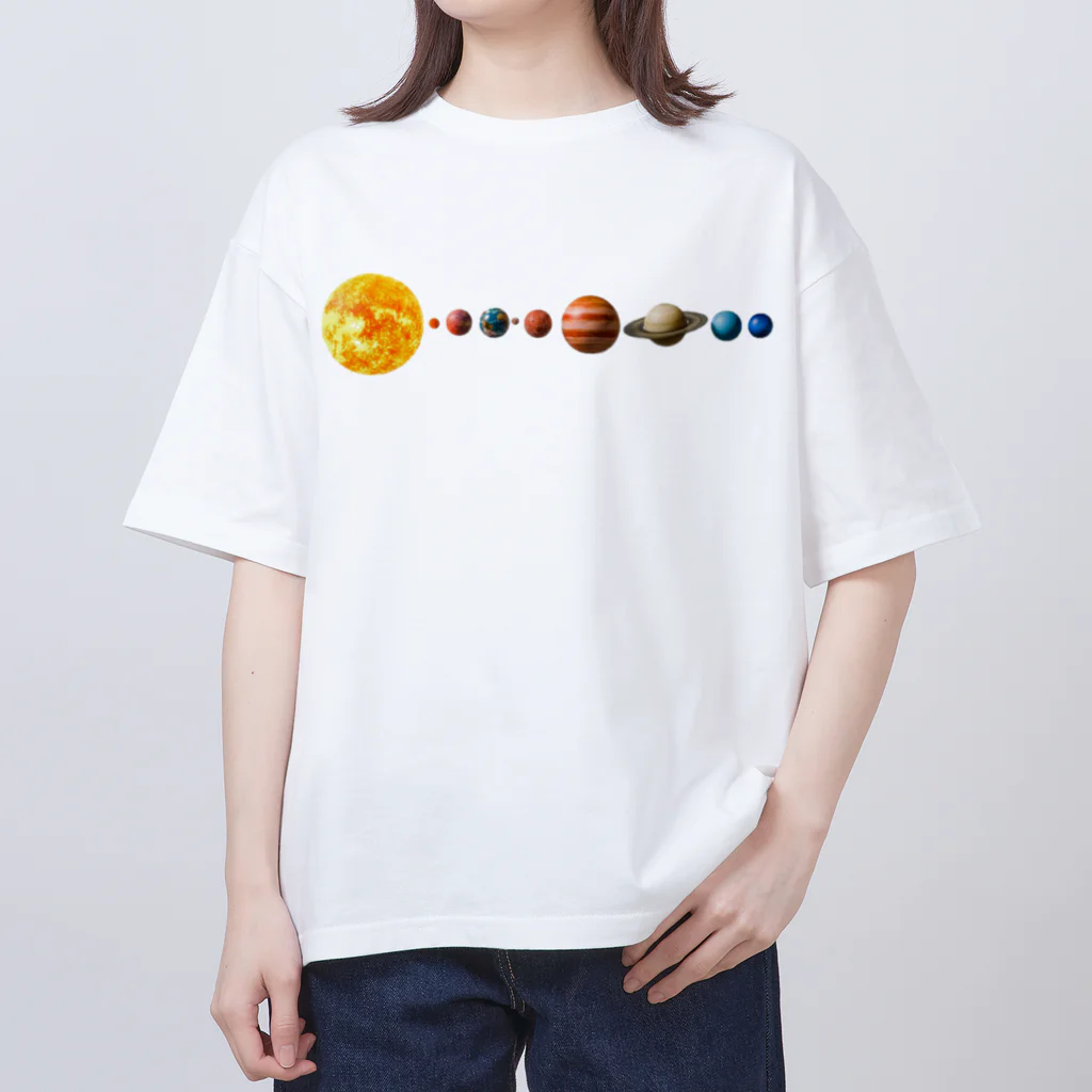 mon  parfaitの壮大な宇宙！太陽系惑星シリーズ Oversized T-Shirt