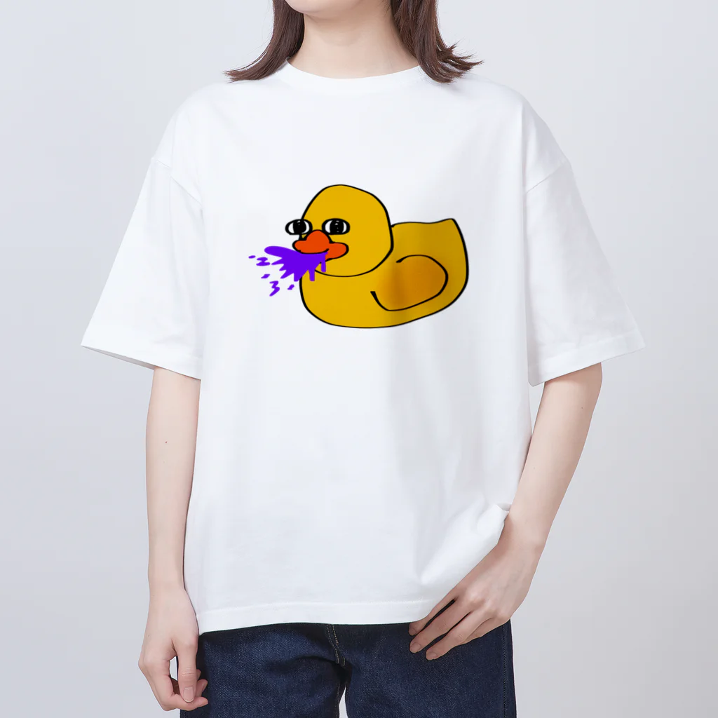 寒さばのせかいのどばんのひよこさん オーバーサイズTシャツ