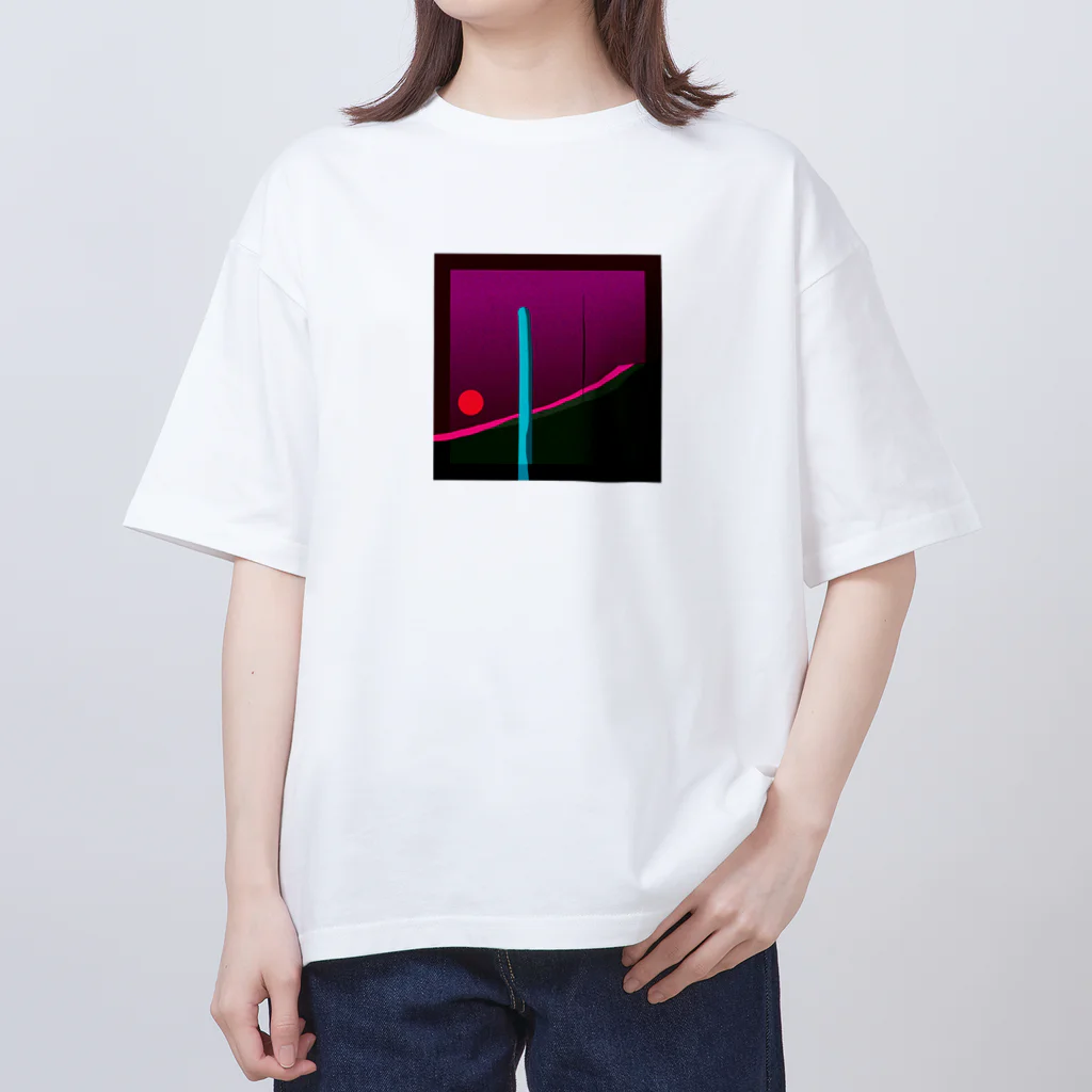 幻覚の内側へ潜る景色 オーバーサイズTシャツ