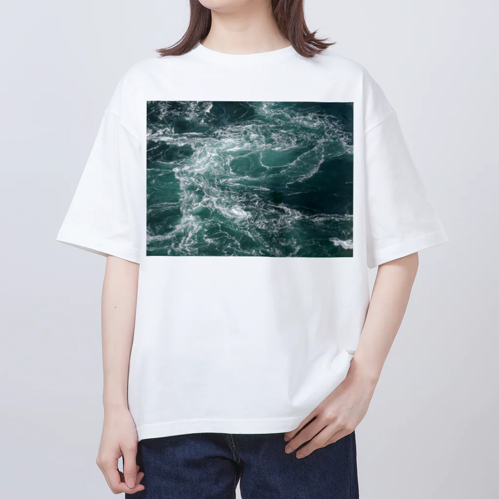 ばにらびいんず(鳥)の海 オーバーサイズTシャツ