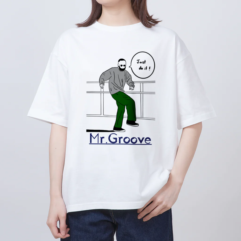 okanoko worksのMr.Groove 01 オーバーサイズTシャツ