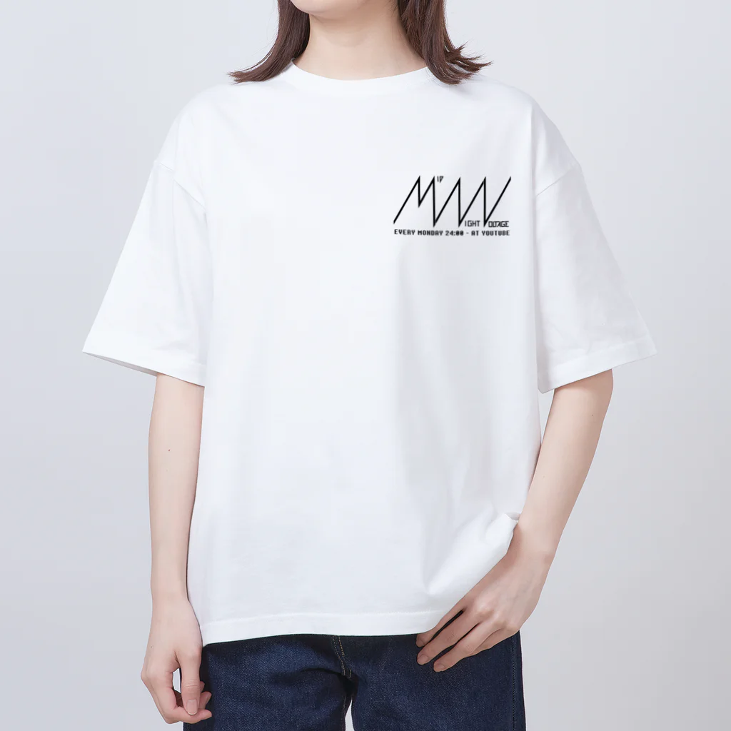 夢澤えふ💭VTuber準備のMid night voltage logo T-shirts オーバーサイズTシャツ