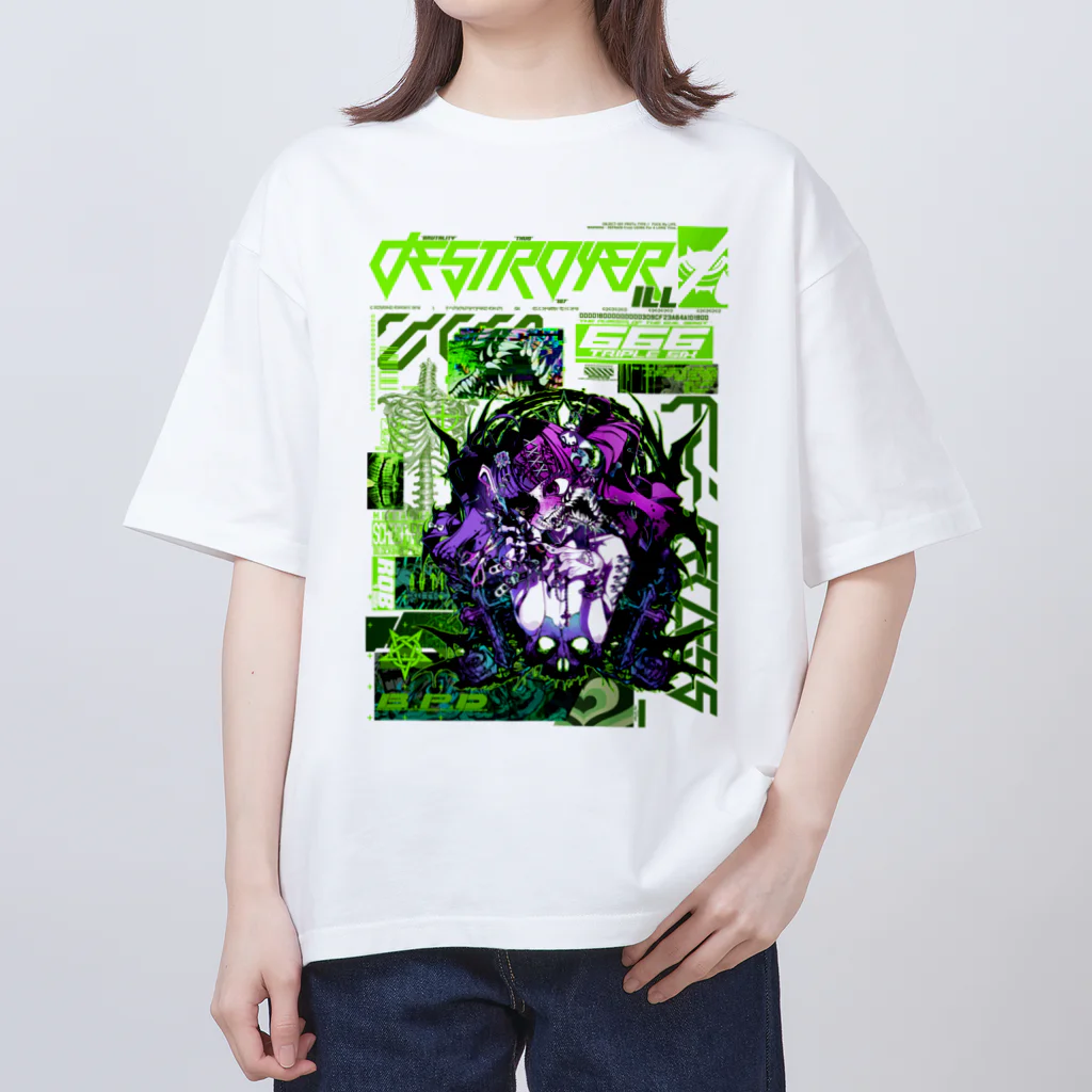 エゴイスト乙女の握りつぶし オーバーサイズTシャツ