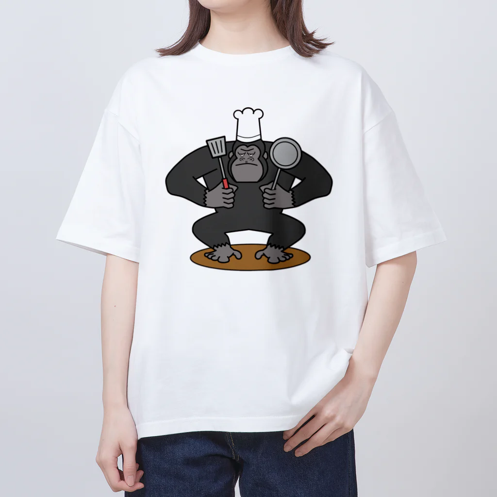 MYONCYANのコックゴリラ オーバーサイズTシャツ