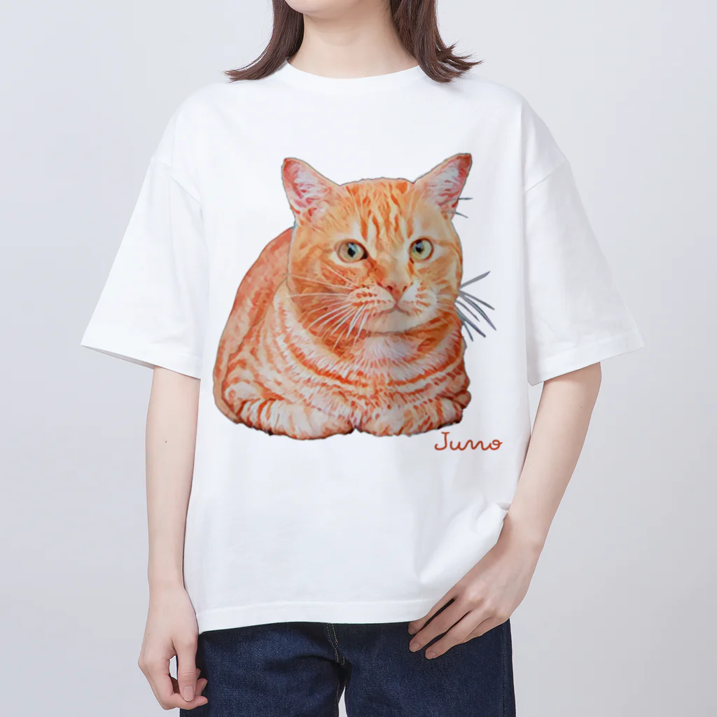 ジュノの秘密のアトリエのレッドタビー／Juno オーバーサイズTシャツ