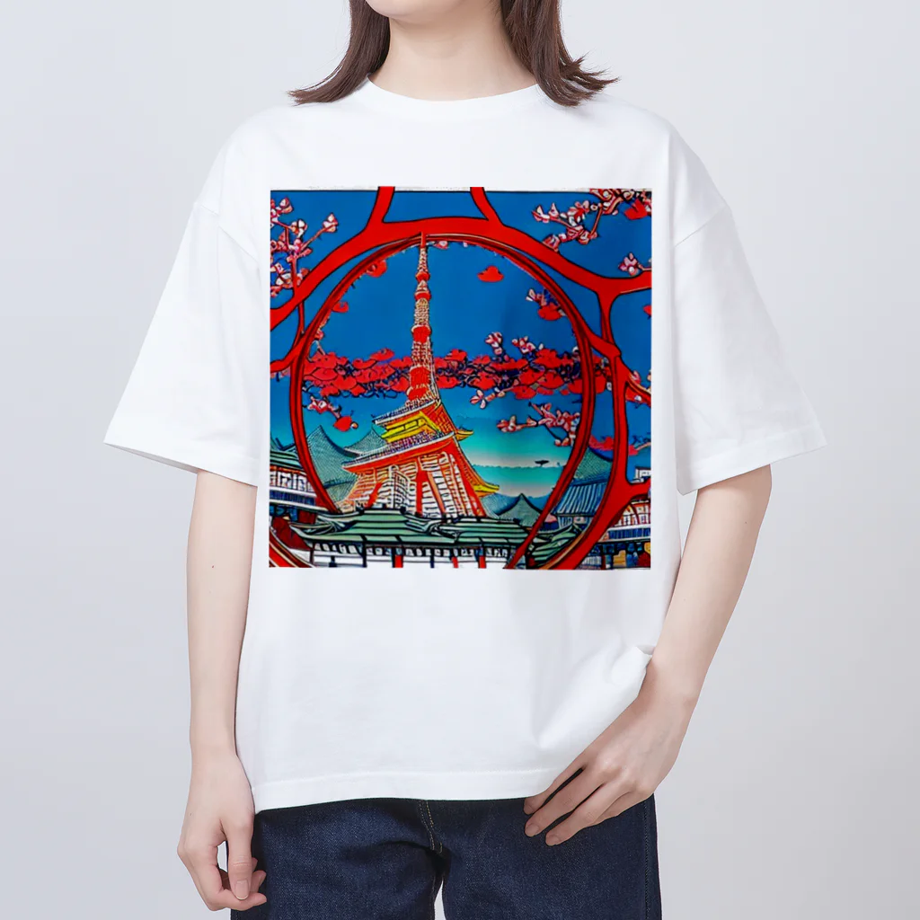 ozizousanのtokyotower オーバーサイズTシャツ