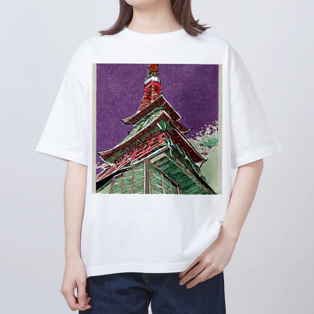 ozizousanのtokyotower3 オーバーサイズTシャツ