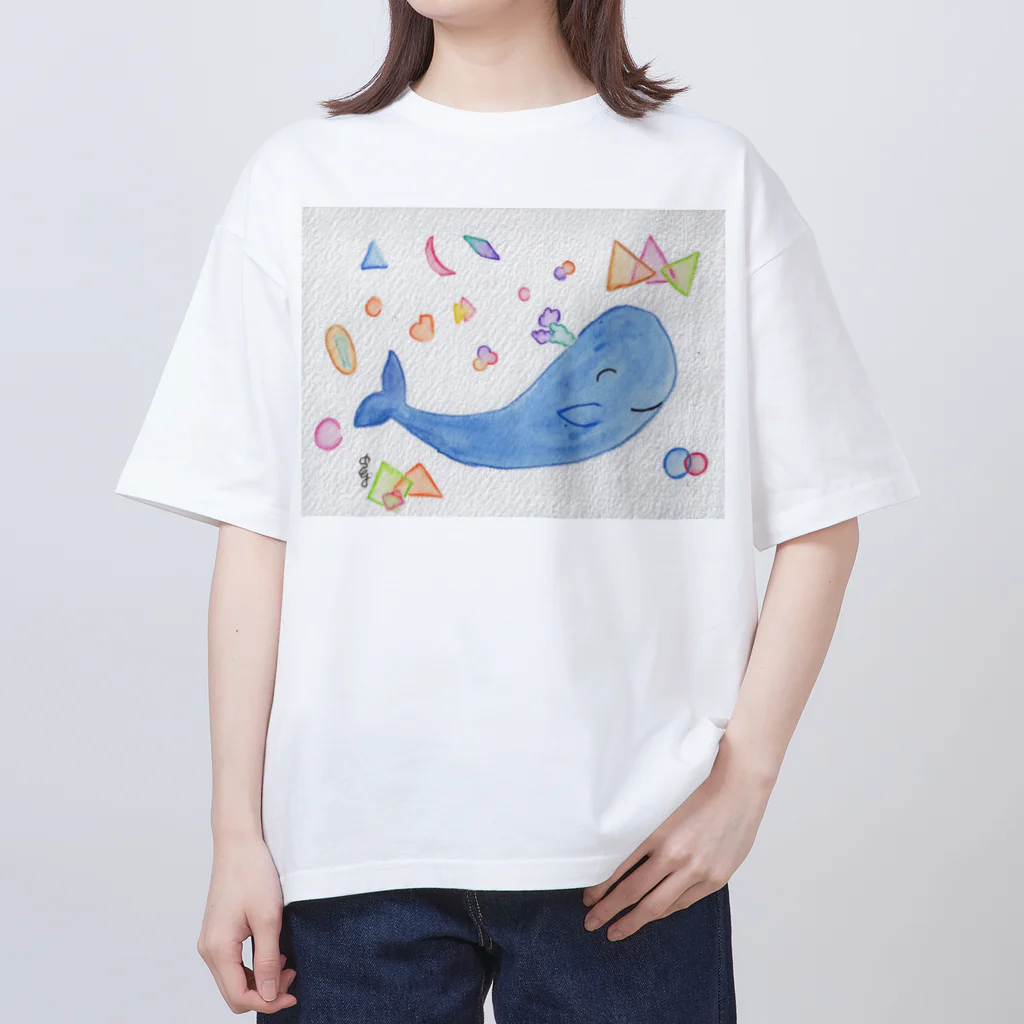 seki_takoyakiのクジラさん オーバーサイズTシャツ