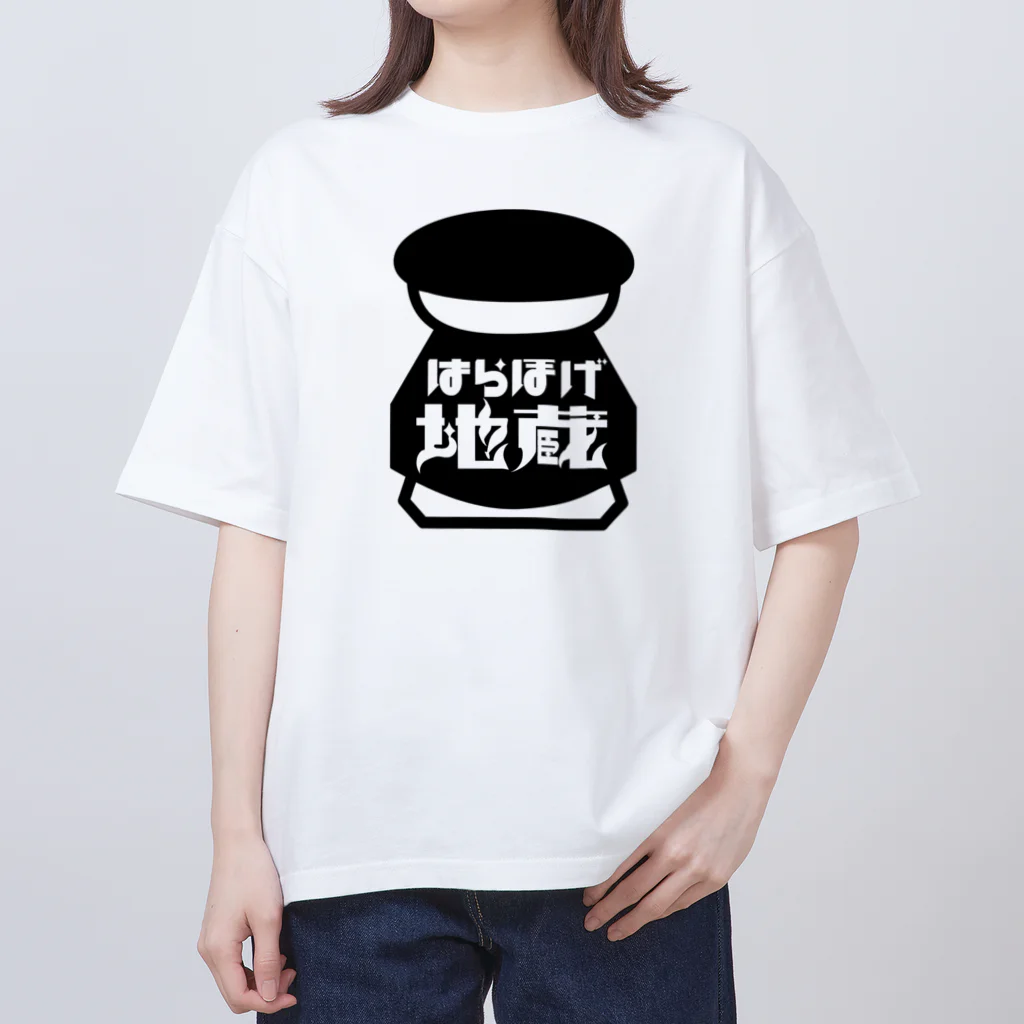 壱岐・八幡まちづくり協議会のはらほげ地蔵（ロゴ×レトロ）ブラック Oversized T-Shirt