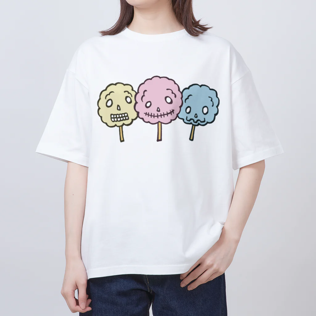 Siderunの館 B2のドクロ風味な綿菓子 Oversized T-Shirt