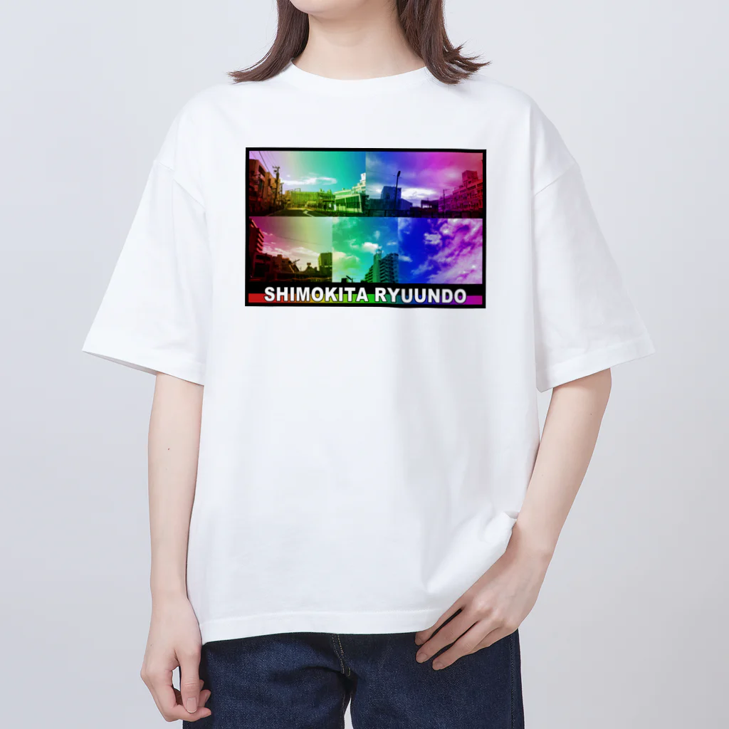 下北龍雲堂の【🐉開運🐉】下北五大龍雲グッズ（英字ロゴ・レインボーカラー） Oversized T-Shirt