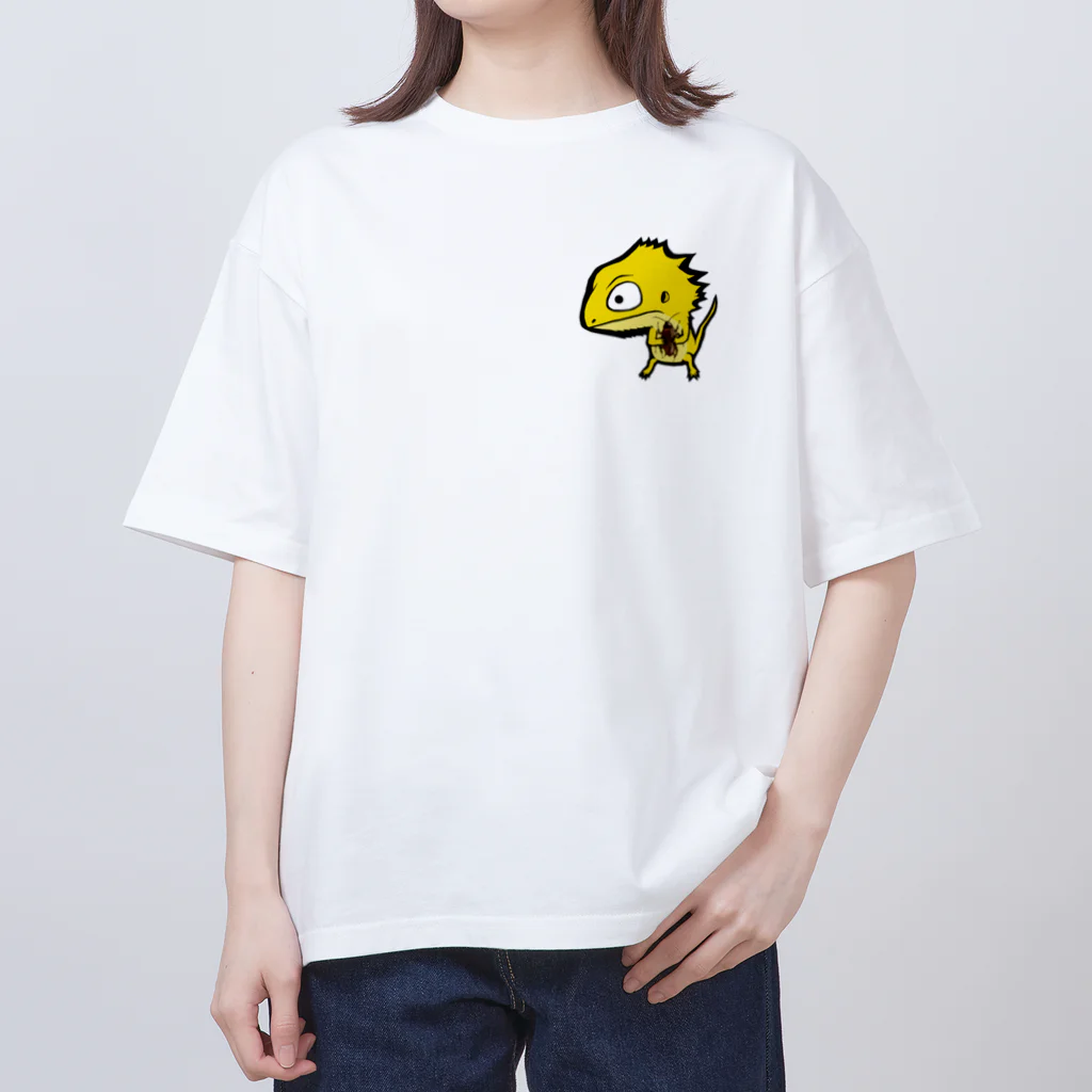 ぜろまるのトカゲの田中さん Oversized T-Shirt