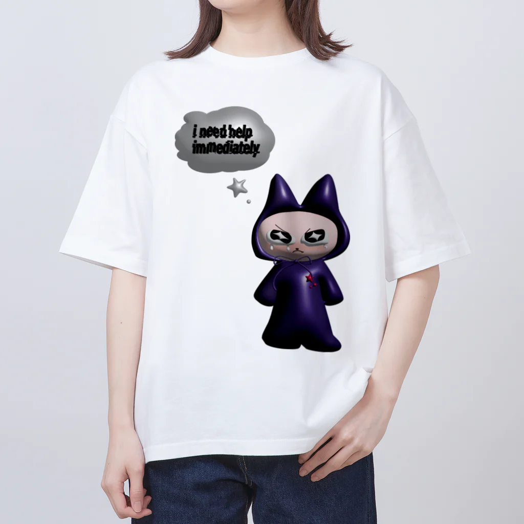 さむいのcats need help. オーバーサイズTシャツ