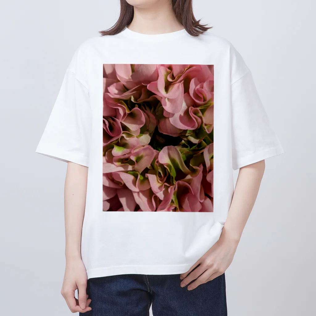 Ficusのひらひらラナンキュラス Oversized T-Shirt