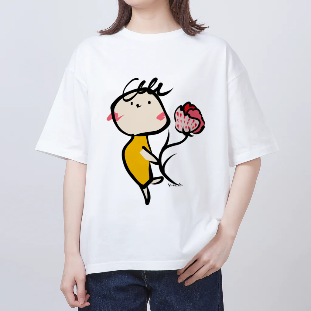 kouohのサンキューママ Oversized T-Shirt