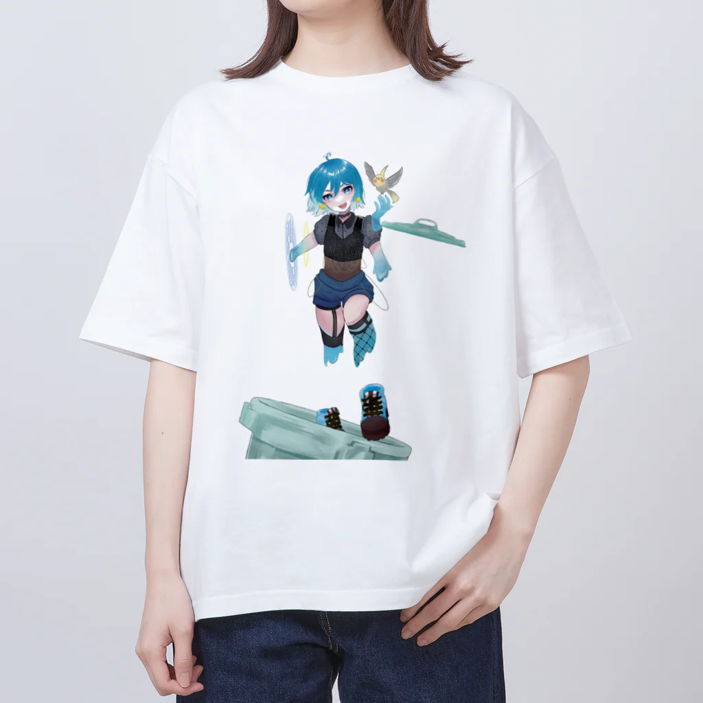 スライムバケツ店の有馬千草ママ冷音ちゃん（右手異空間B） Oversized T-Shirt