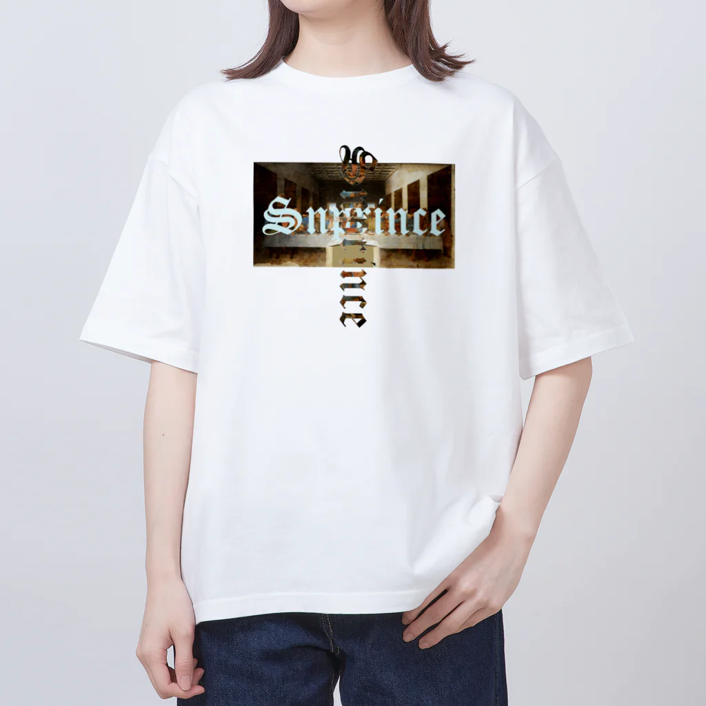 王子のアパレル SnprinceのSnprince 最後の晩餐logo Oversized T-Shirt