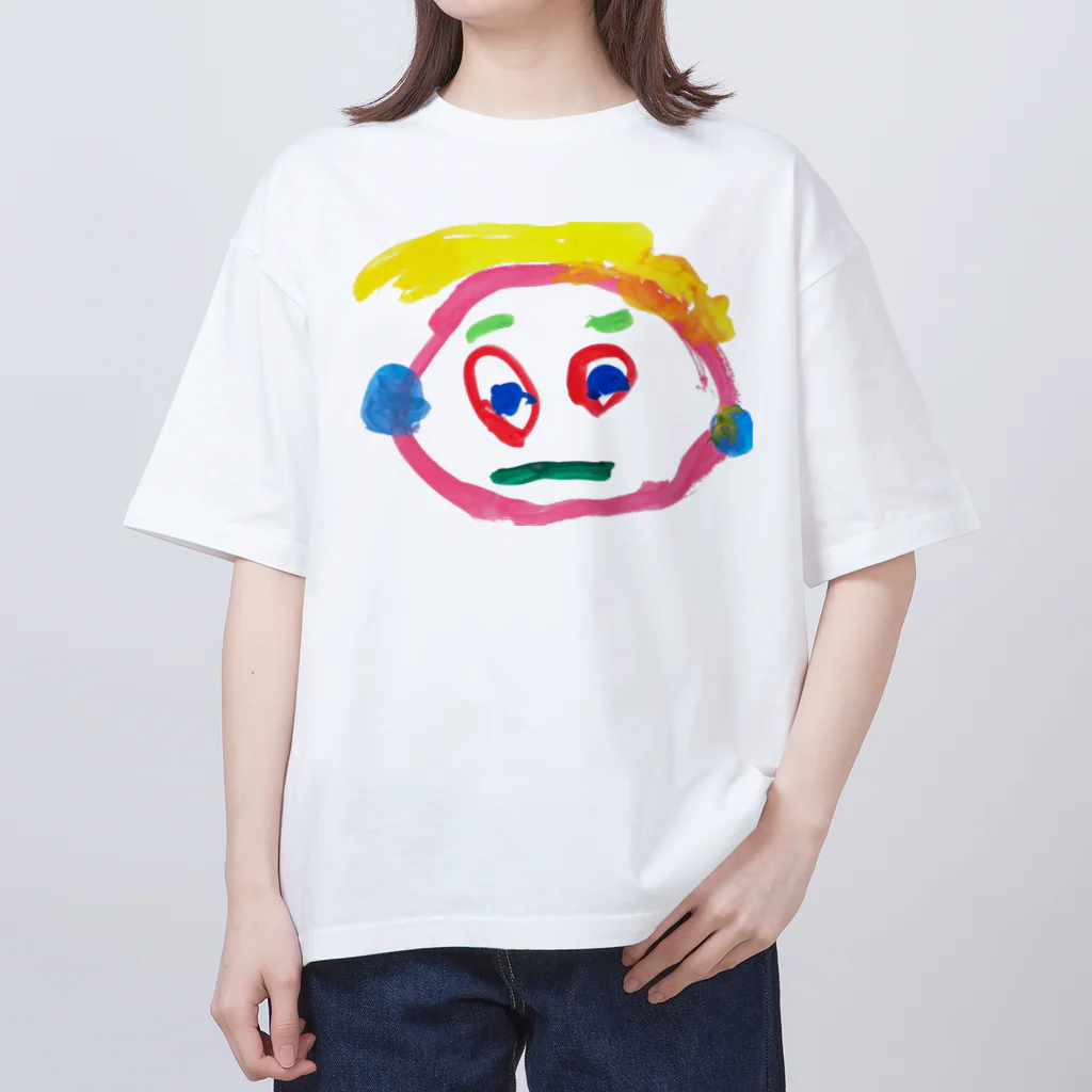 こどもの絵の３さい の じがぞう Oversized T-Shirt