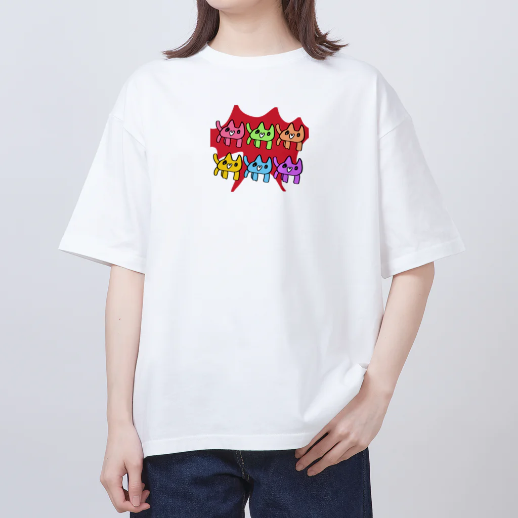 生きてるねこの生きてるねこ オーバーサイズTシャツ