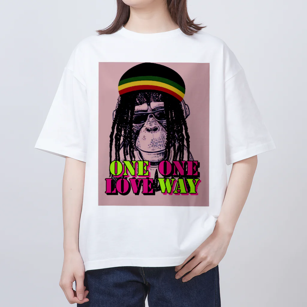 BREDDAのONE LOVE ONE WAY オーバーサイズTシャツ