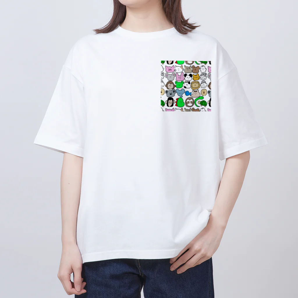 kobutadaのわしらあにまる オーバーサイズTシャツ