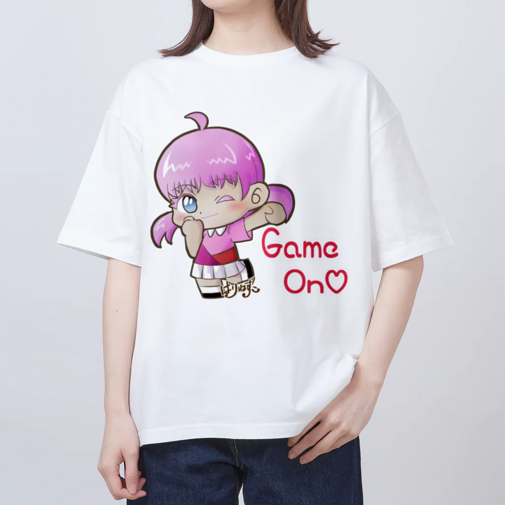 はりねずこのイラストのゲームオン！モモちゃん Oversized T-Shirt