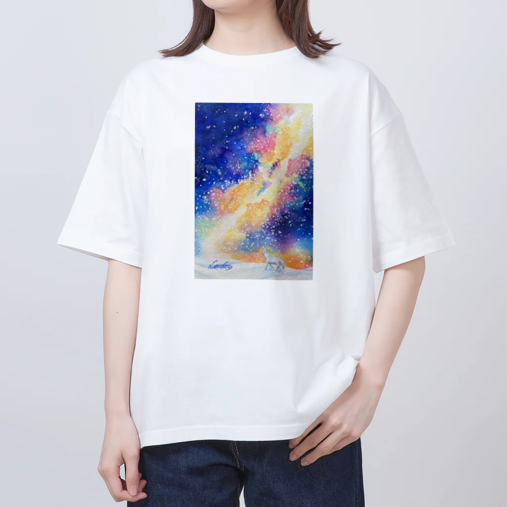 浅野なつき グッズshopの夜空の彼方 オーバーサイズTシャツ