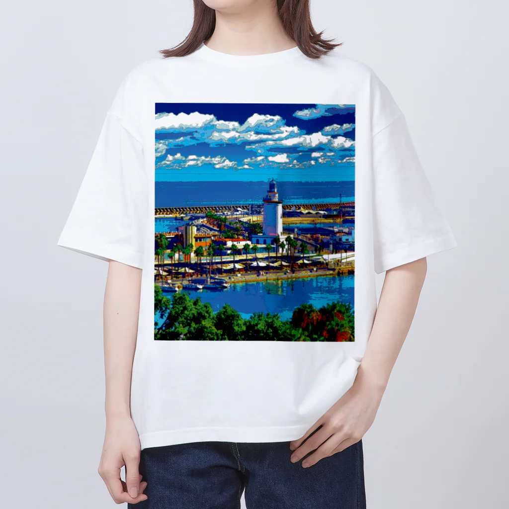 GALLERY misutawoのスペイン マラガの灯台 オーバーサイズTシャツ