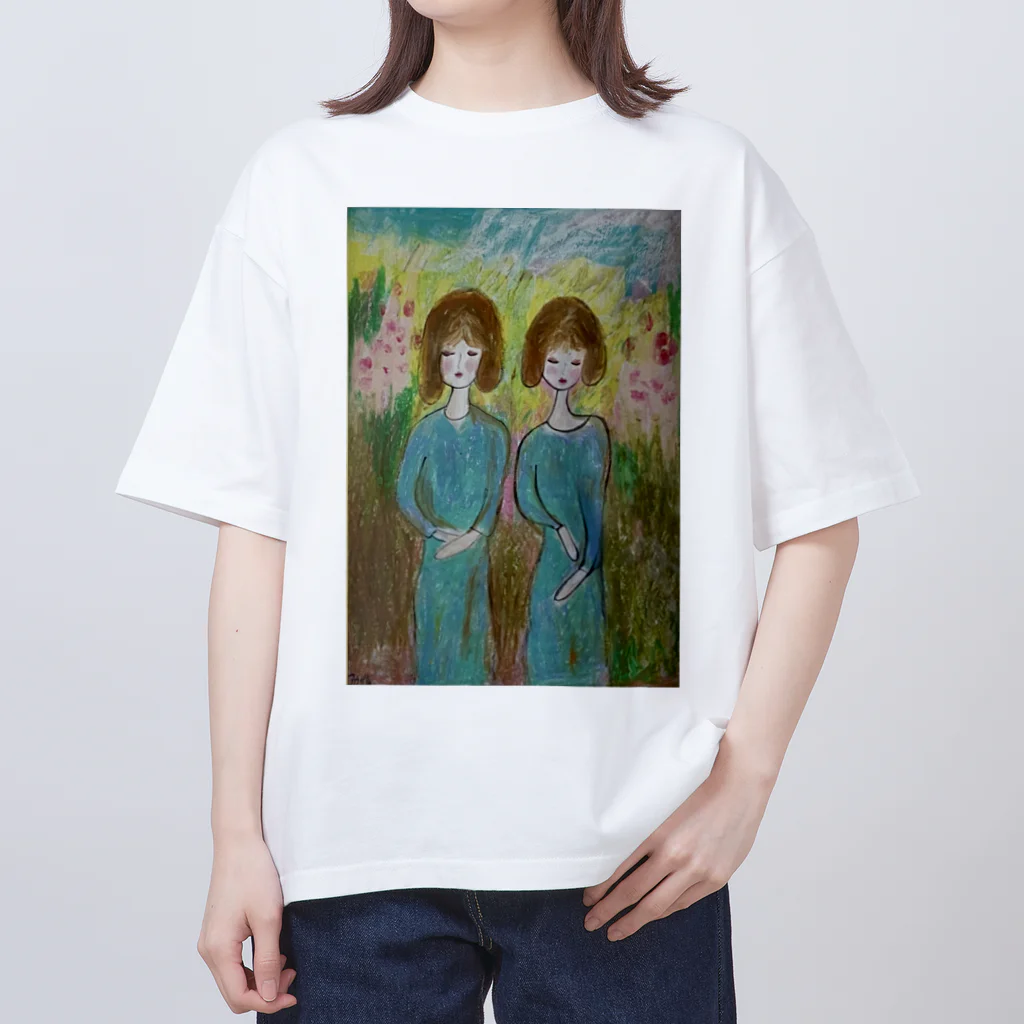 みにゆん　ねこのGirls' Dance in the Blooming Season Oversized T-Shirt