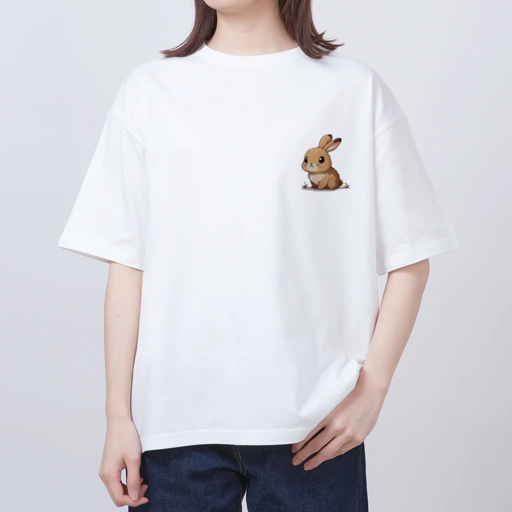 チビアニメのチビウサギ Oversized T-Shirt