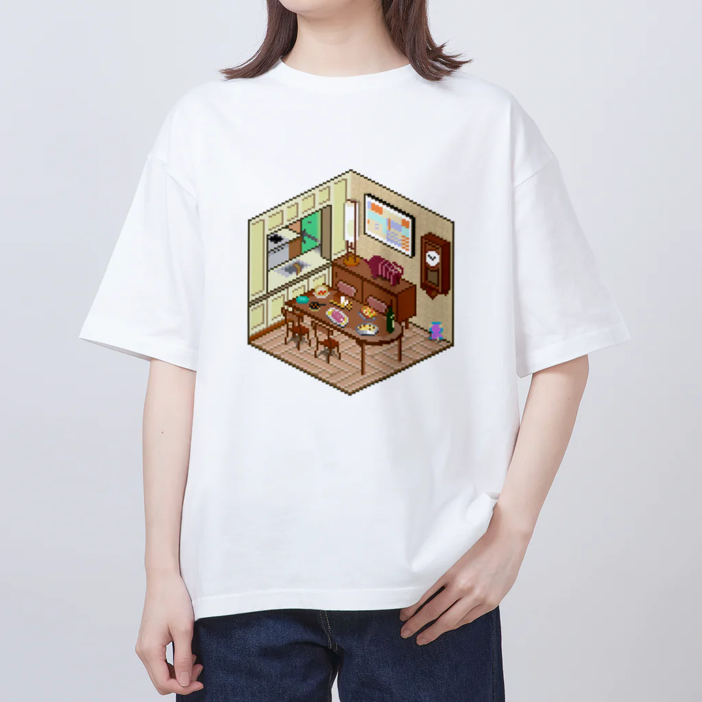 脱サラ賢者タカのフォージャー家ダイニング風ピクセルルーム Oversized T-Shirt