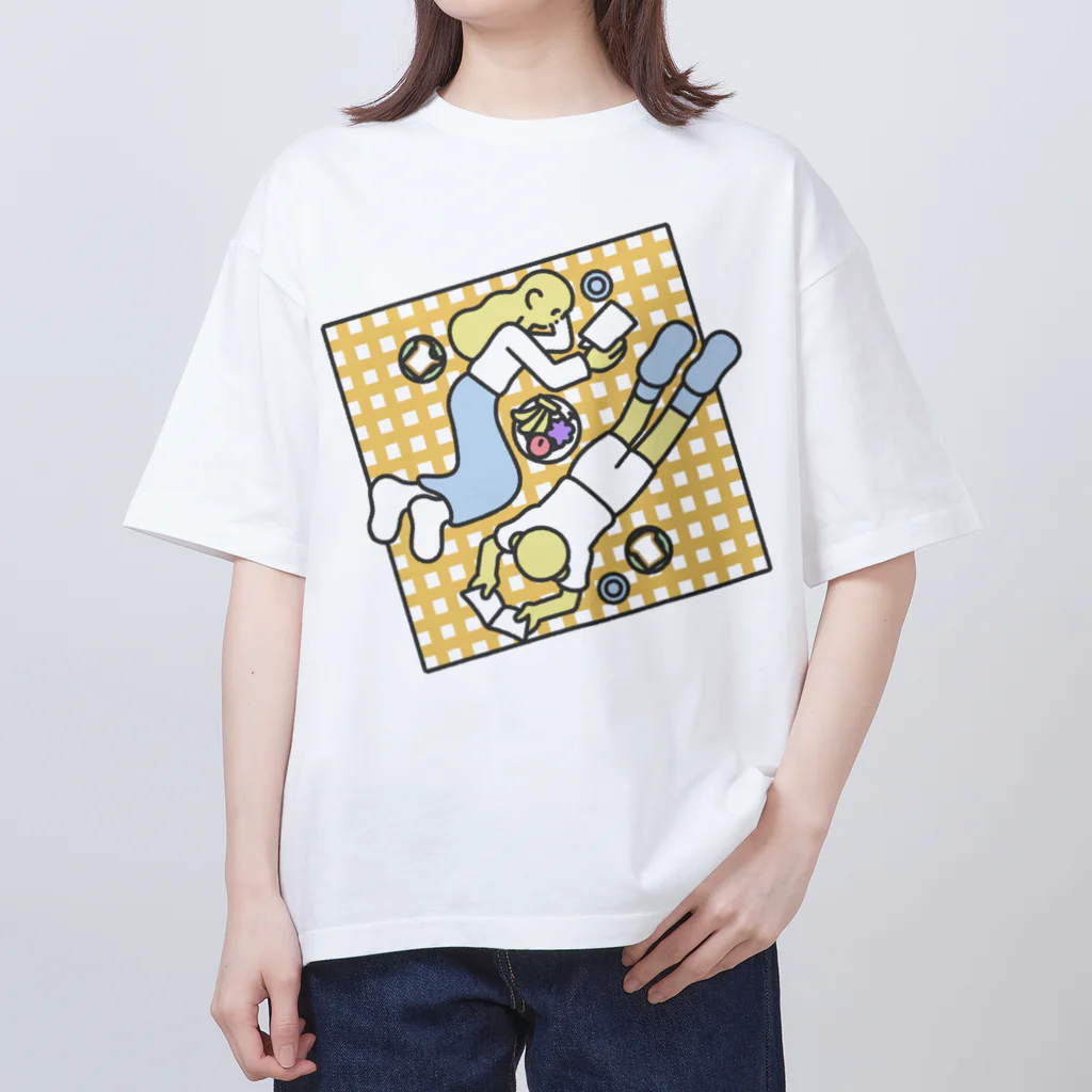 野花の𝙋𝙞𝙘𝙣𝙞𝙘 𝙤𝙣 𝙎𝙪𝙣𝙙𝙖𝙮 オーバーサイズTシャツ