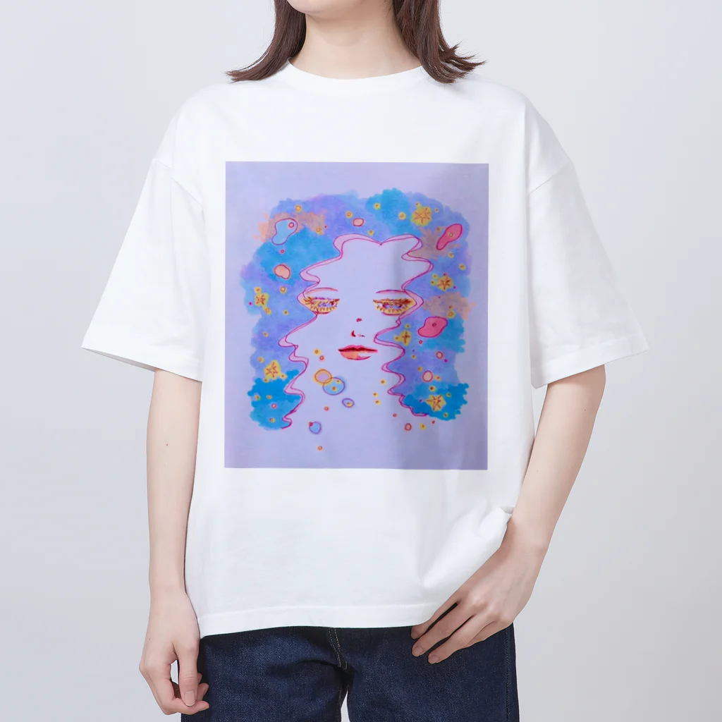 塩バターの昼下がりに夜の女神 Oversized T-Shirt