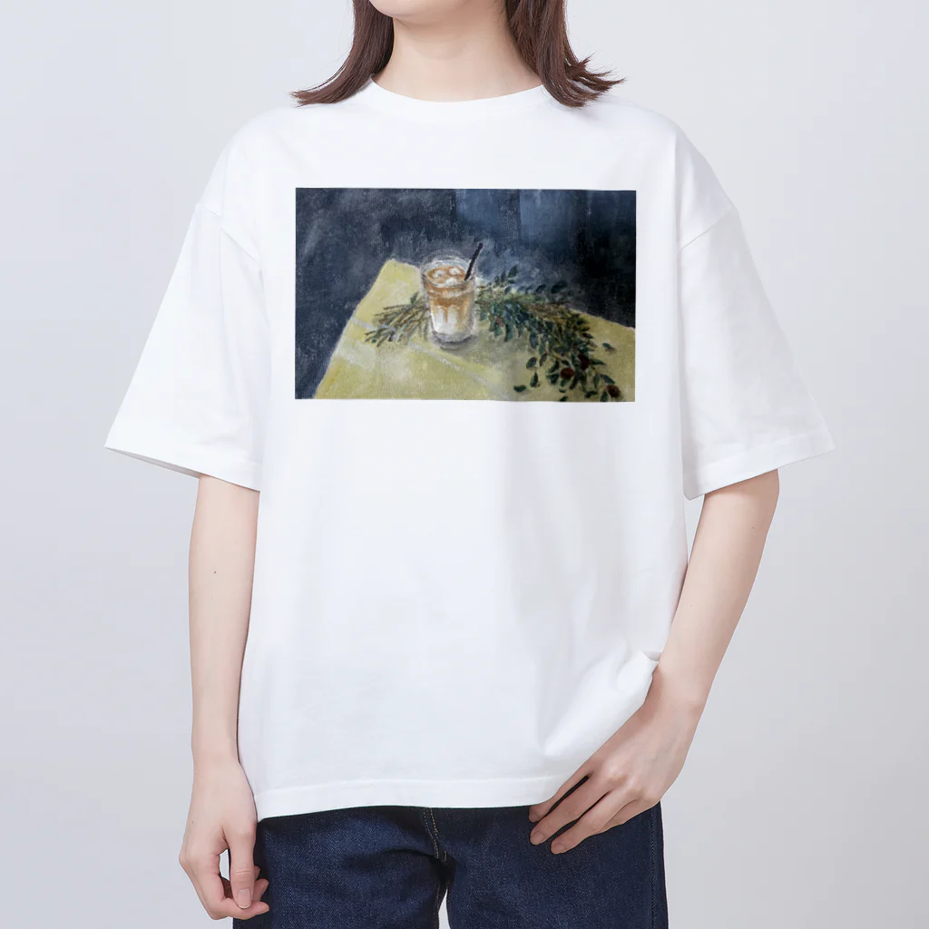 rihomiyakeのアイスラテ オーバーサイズTシャツ