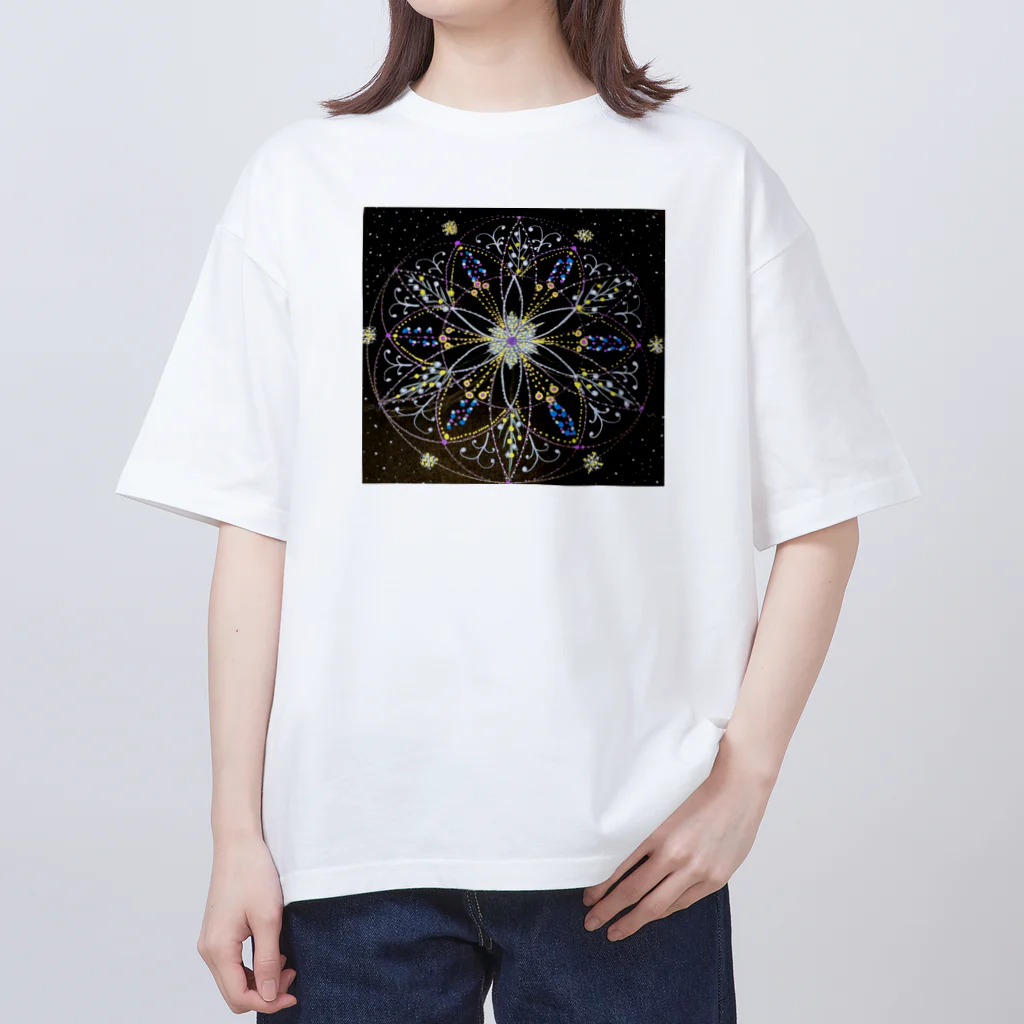 まいかる🔮 何かをチャレンジするときの開運アドバイザーの開運マンダラ(恋愛運) Oversized T-Shirt