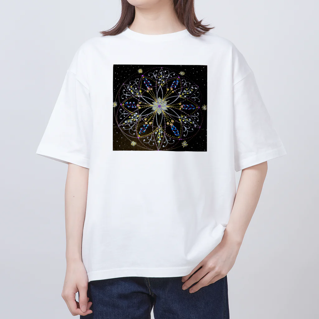 まいかる🔮 何かをチャレンジするときの開運アドバイザーの開運マンダラ(恋愛運) オーバーサイズTシャツ