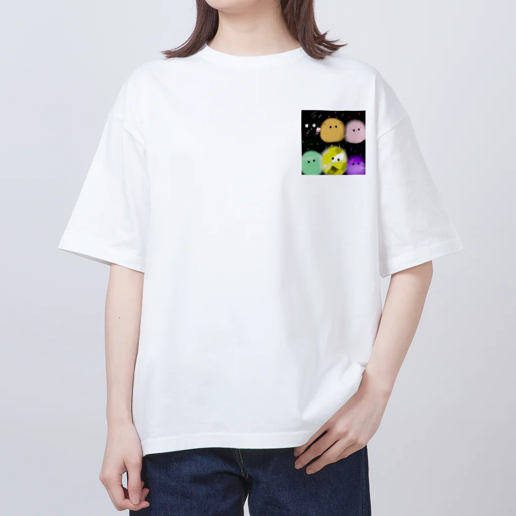 ぽむむのお店のぽむむの集い(正方形) オーバーサイズTシャツ