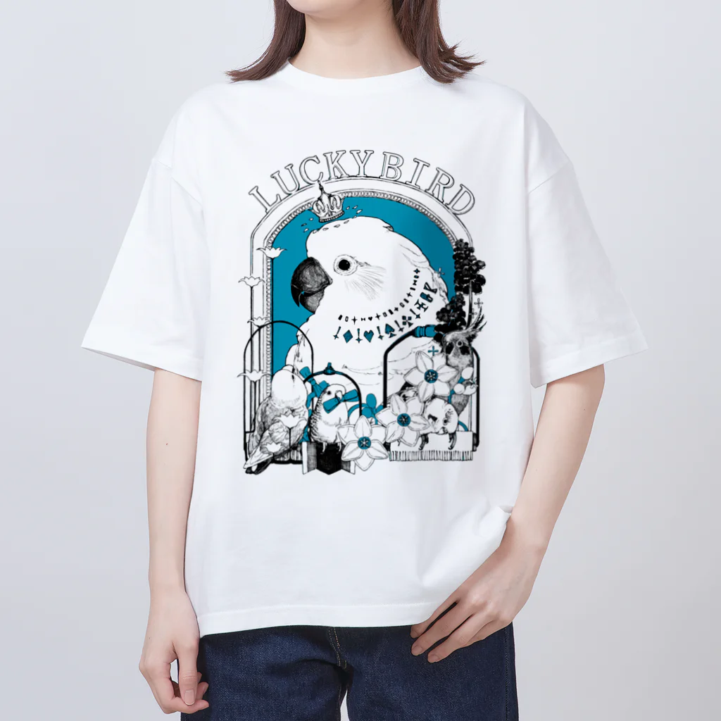 ろう飼い主のLUCKY BIRD オーバーサイズTシャツ