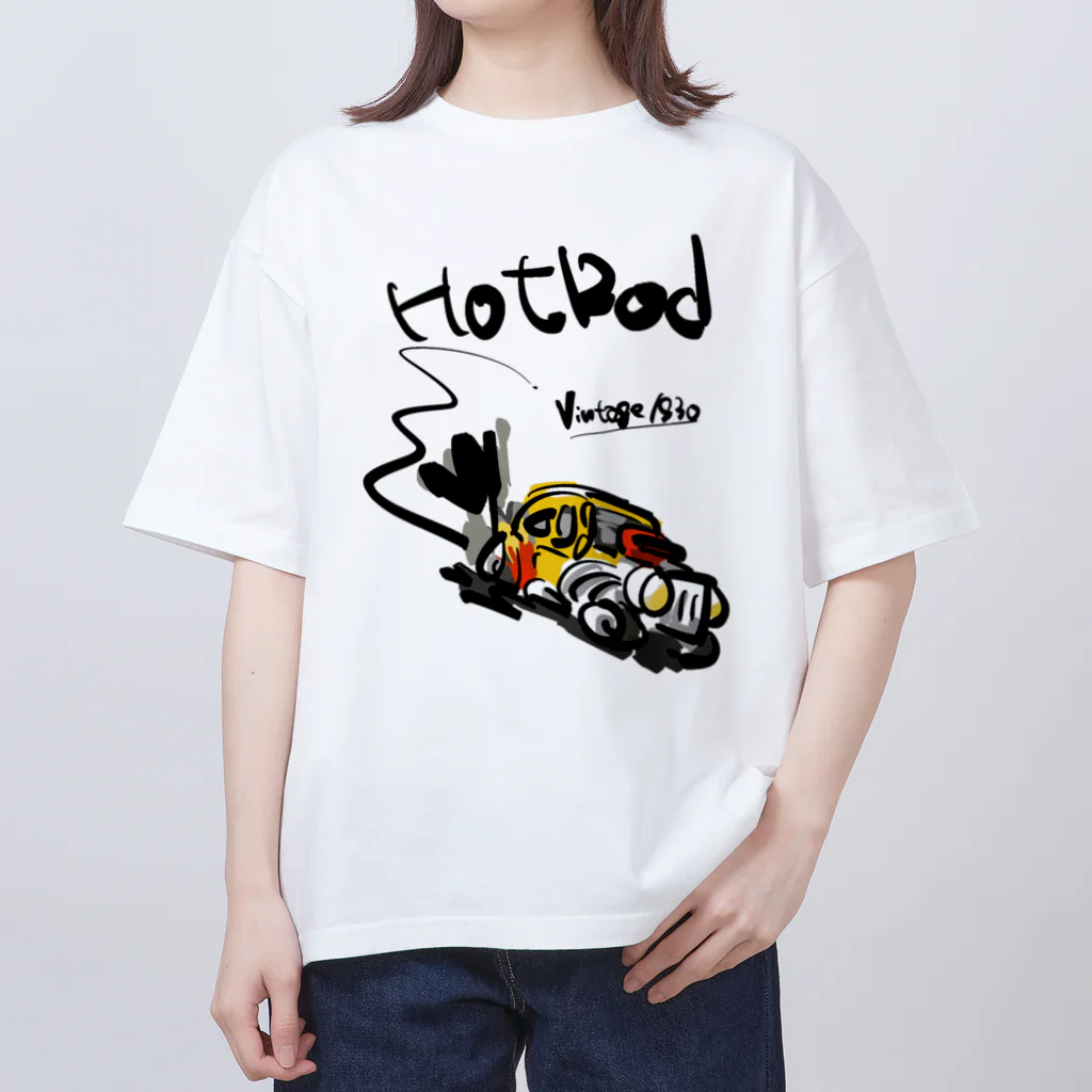 スタジオばんやのホットロッド Oversized T-Shirt