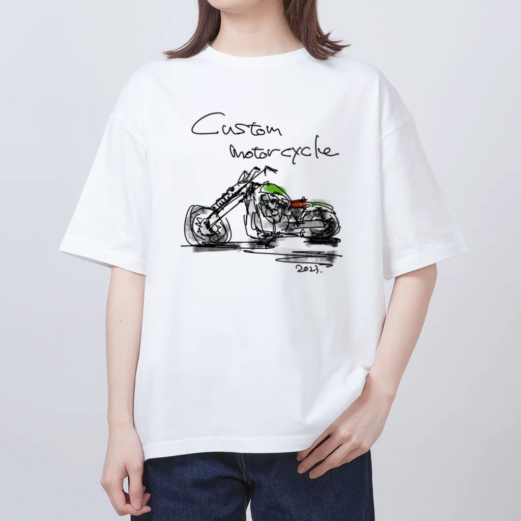 スタジオばんやのカスタムモーターサイクル Oversized T-Shirt