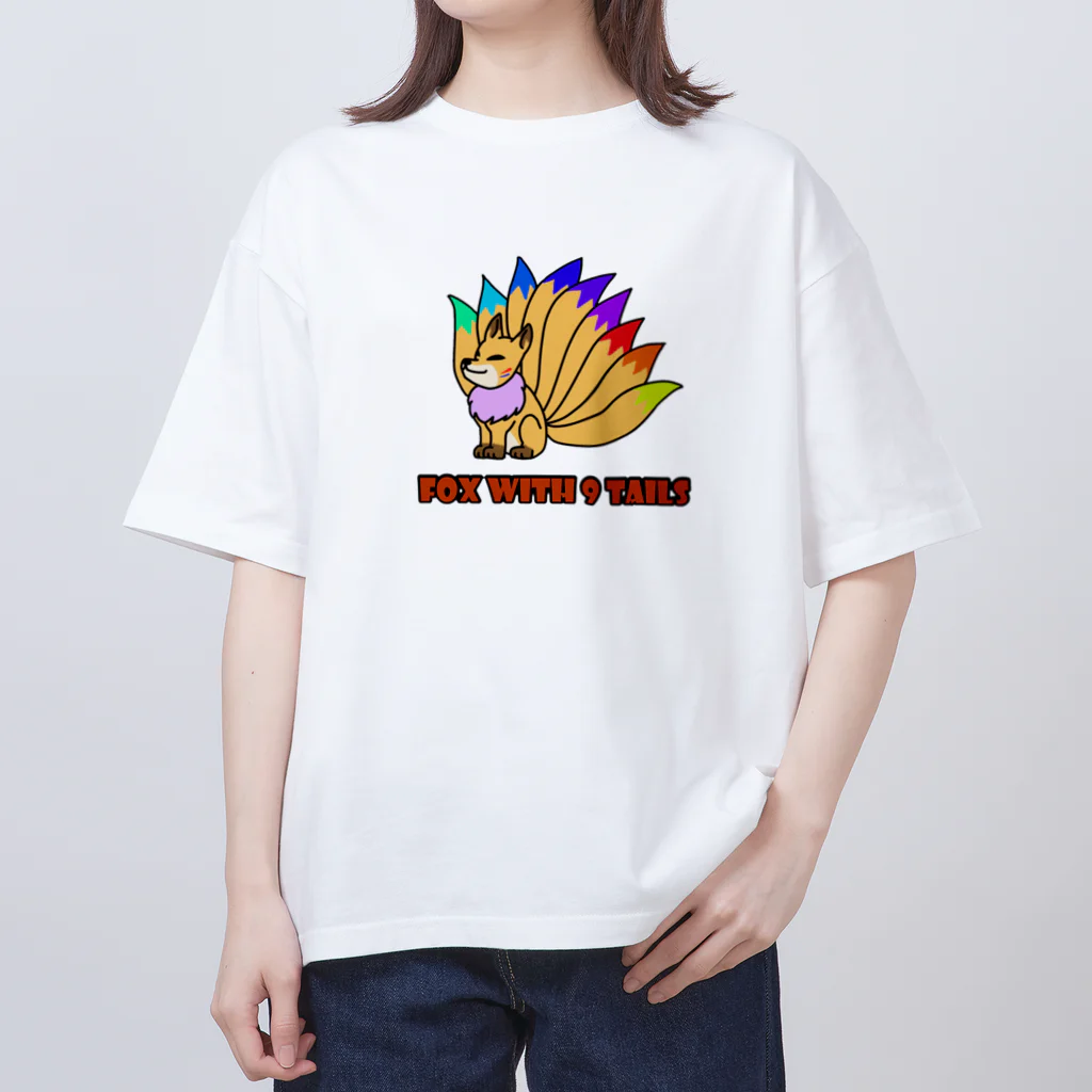 にょろももももものゲーミングきつね Oversized T-Shirt